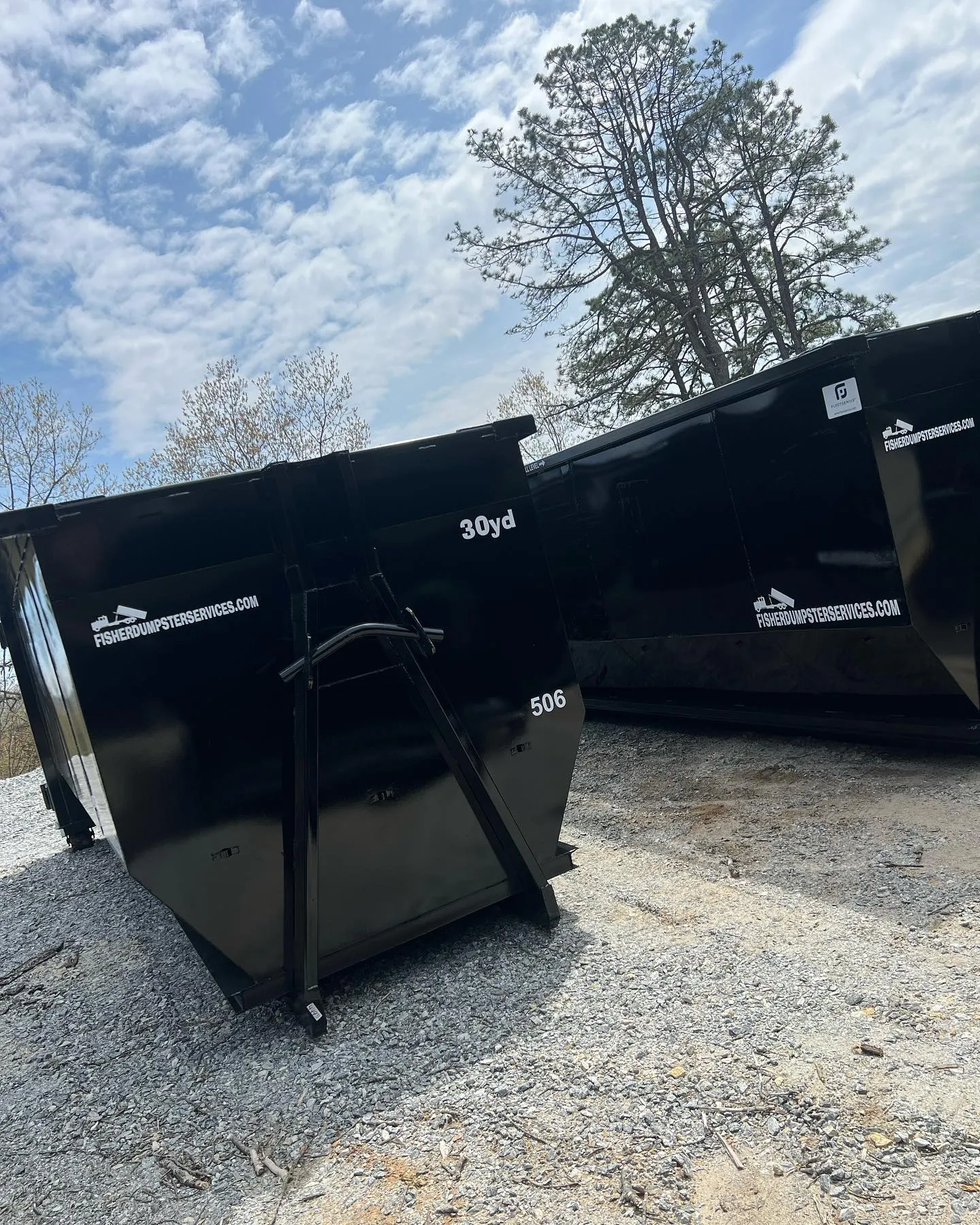 Fisher Dumpster Services dumpsters ready for delivery